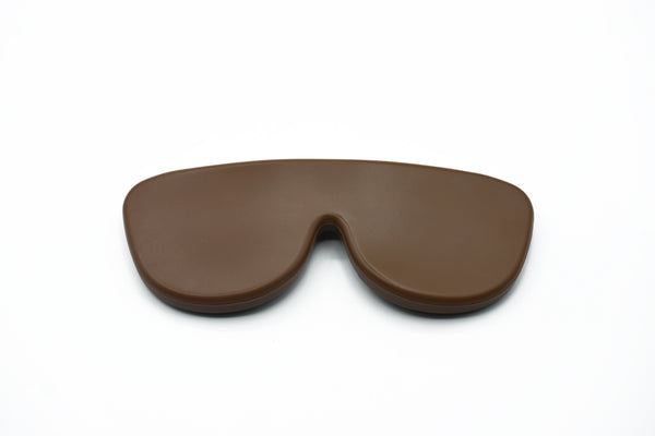 Funda de gafas de silicona flexible - Chocolate
