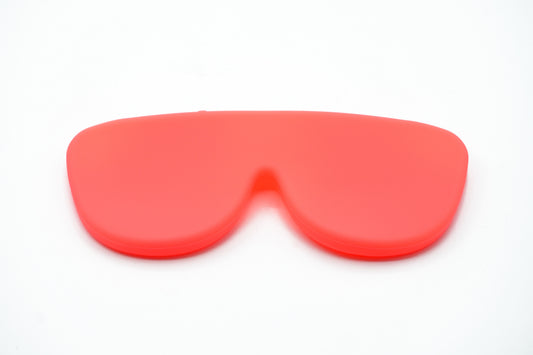 Funda de gafas de silicona flexible - Coral Neon